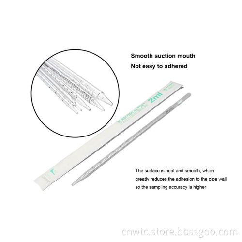 Professional Lab Serological Pipettes with Graduations for Precise Liquid Measurement
